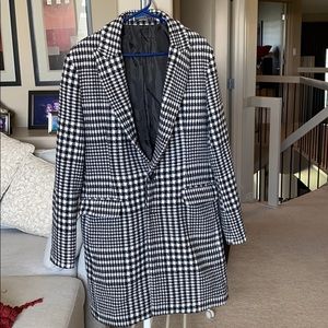 Men’s Houndtooth Car/Pea Coat